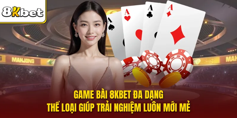 Game bài 8KBET đa dạng thể loại giúp trải nghiệm luôn mới mẻ