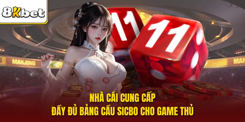 Nhà cái cung cấp đầy đủ bảng cầu sicbo cho game thủ